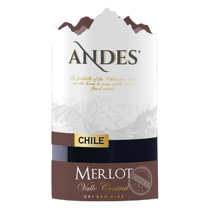 Andes Valle Central 2021 Merlot - Vin rouge d'Italie