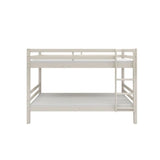 Lits superposés séparables enfant - 2x90x200 cm - Pin massif blanc - Sommiers inclus - ANDO