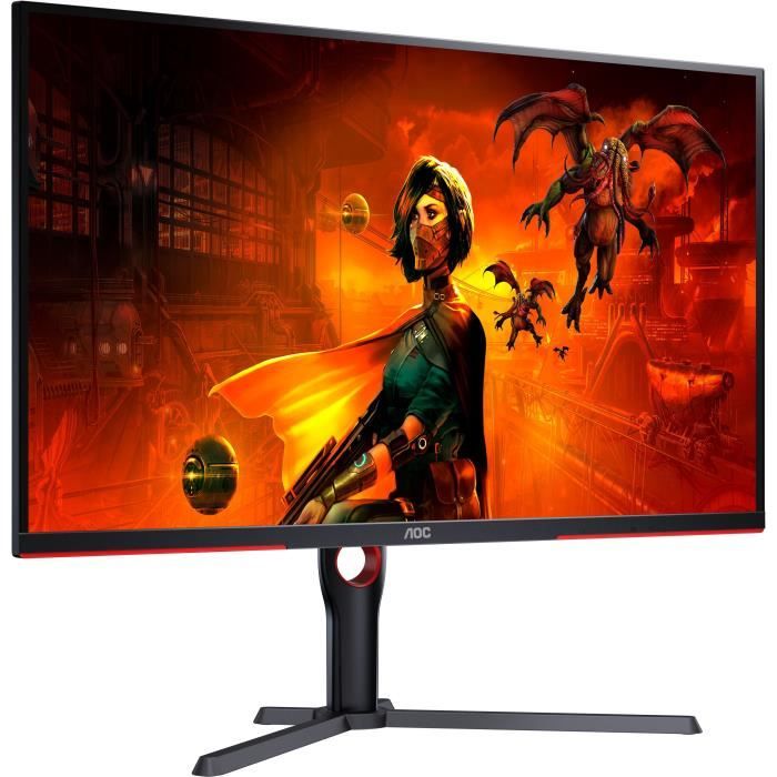 …cran PC - AOC - U32G3X - 32 UHD 4K - Dalle IPS - 144Hz - 1ms - Ajustable en hauteur - 2 HDMI 2 DP - Adaptive Sync - Noir