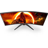 Ecran PC Gamer Incurvé - AOC - 34 - UWQHD - 144Hz - Dalle VA - 4ms - CU34G2XE/BK