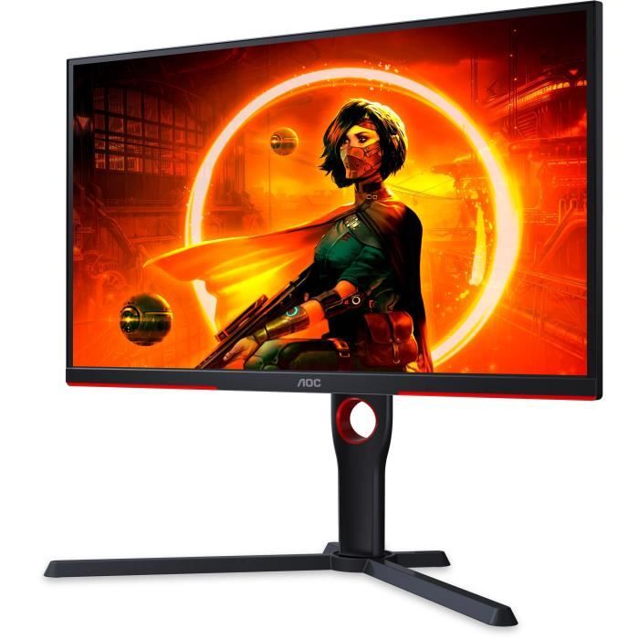 Ecran PC Gaming - AOC - 25G3ZM/BK - 24,5 VA FHD - 0,5ms MPRT - 240Hz - HDMI DP - Pivot RÈglable en hauteur - Adaptive Sync