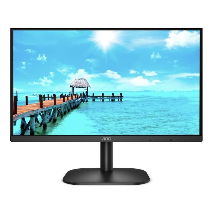 …cran PC - AOC 24B2XH - 23,8 FHD - Dalle IPS - 75Hz - 4ms - HDMI/VGA - LowBlue/Flicker-Free - VESA 100x100 - Noir