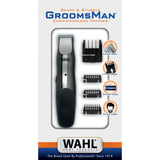 Tondeuse a barbe - WAHL - GROOMSMAN - 3,5 V - 6 sabots - Autonomie : 60 min - Gris