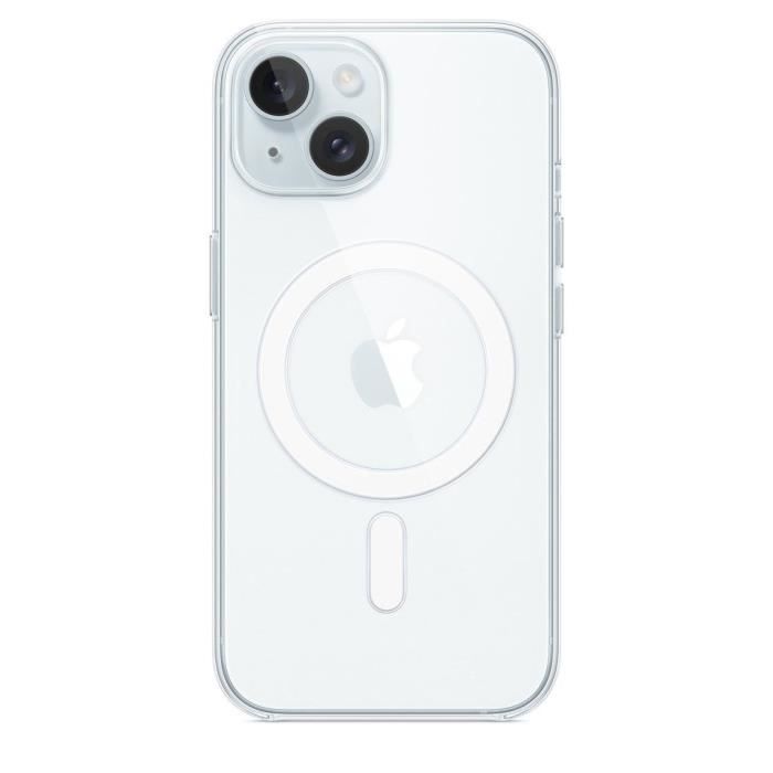 APPLE - iPhone 15 - Coque transparente avec MagSafe