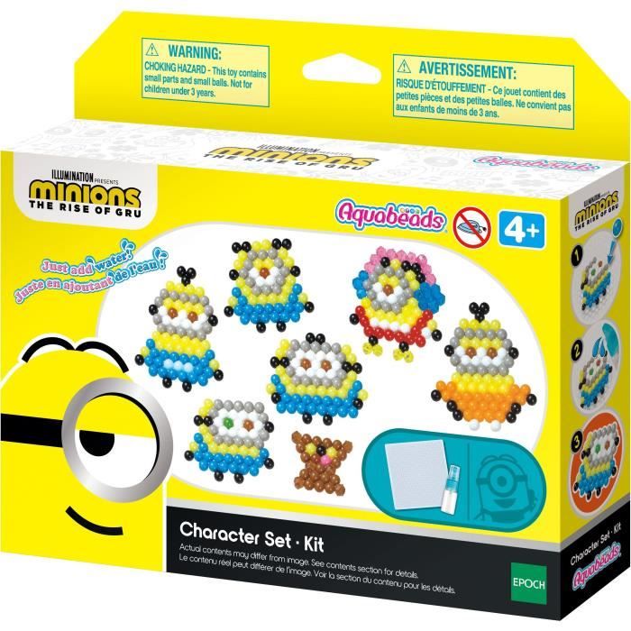 Kit de perles Les Minions 2 - Aquabeads - Recrée tes personnages préférés du film