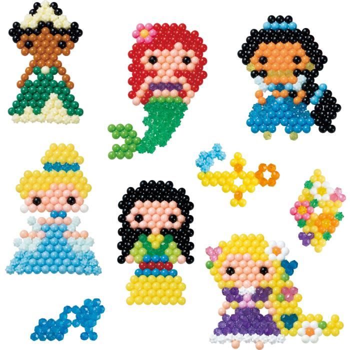 Aquabeads La box Princesses Disney, Jouet, perles qui collent avec de l'eau, Convient aux enfants a partir de 4 ans