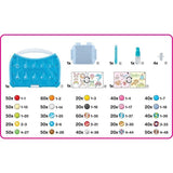 Aquabeads L'atelier d'initiation, Coffret 900 perles de 25 couleurs, perles qui collent avec de l'eau, 35087, Des 4 ans