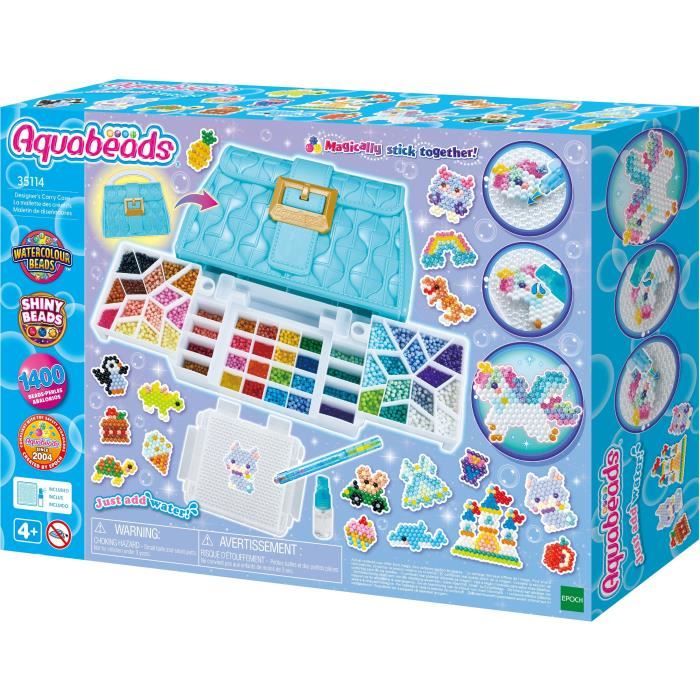 La mallette des créatifs - AQUABEADS - 1400 perles - Des 4 ans
