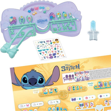 Mon kit de manucure - AQUABEADS - Stitch - 40 ongles - Stickers