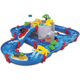 Smoby - Circuit de jeu d'eau AquaPlay - Mountain Lake - 2 b‚teaux + 3 figurines animaux - FabriquÈ en Allemagne - DÈs 3ans