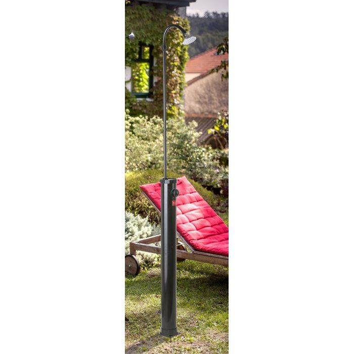 Douche solaire - GRE - Modele PVC - 9 L - Dimensions Ø11cm x H:220 cm