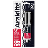 Colle époxy bi-composant - CYANOLIT - Araldite - Rapid - 24 ml - Prise rapide - Haute résistance - Multi-matériaux