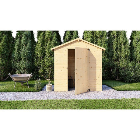 Abri de jardin en bois - Pin brut - 1,86 m˛ - Panneaux de 12 mm