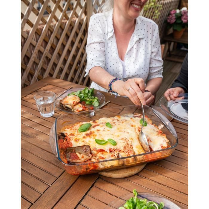 Plat a lasagnes - PYREX - 1450033 - Rectangulaire - En verre borosilicate - 40 x 27 cm