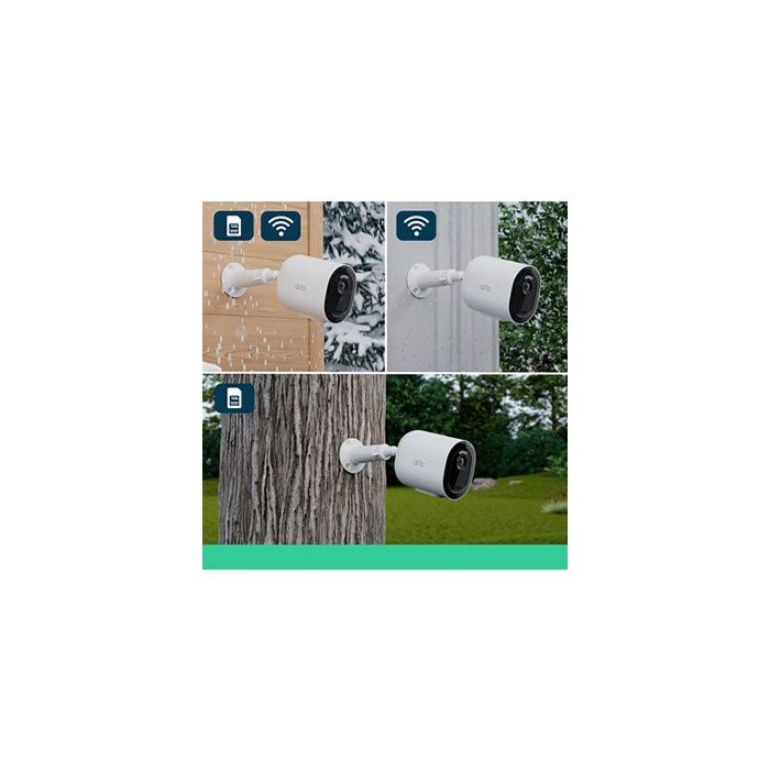 Caméra de surveillance - ARLO - Go 2 - 3G/4G - Vision nocturne - Résistante aux intempéries