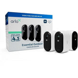Caméra de sécurité connectée - ARLO - Essential2 - Pack de 3 - Résolution 2K - Vision nocturne couleur