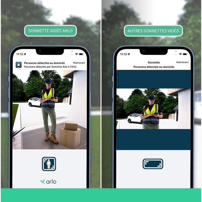 Sonnette Vidéo - ARLO - AVD3001-100EUS - Connexion directe au Wi-Fi - Son de sirene intégré