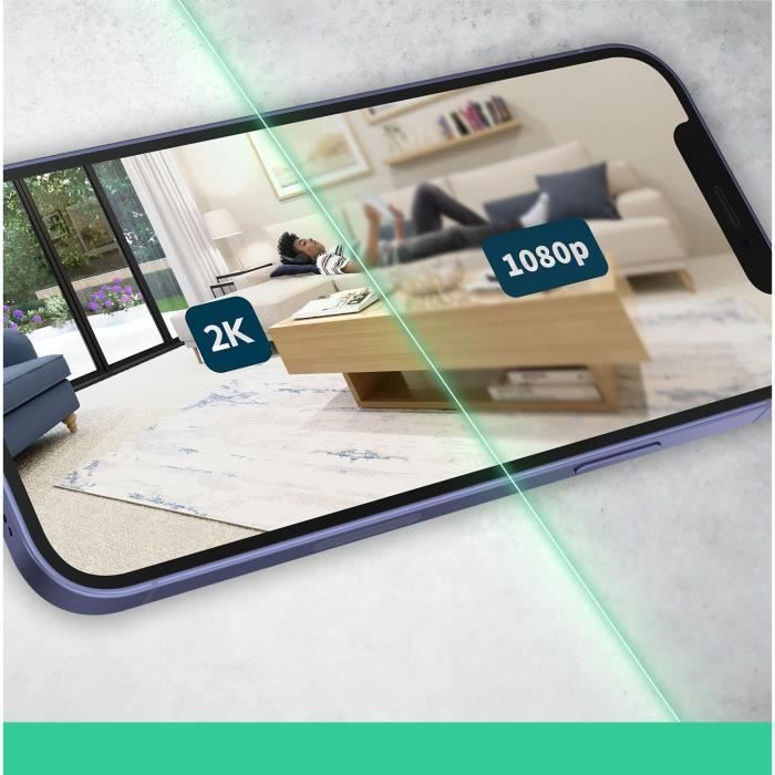 Caméra de surveillance - ARLO - VMC3260-100EUS - Résolution 2K - Vision nocturne couleur - Autonomie 6 mois