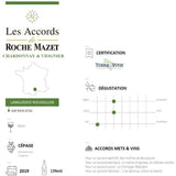 Les Accords de Roche Mazet Chardonnay & Viognier Pays d'Oc - Vin blanc de Languedoc 2022