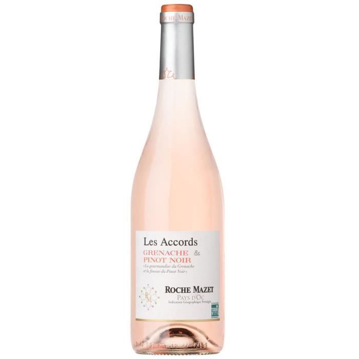 Les Accords de Roche Mazet Grenache & Pinot Noir 2024 Pays d'Oc - Vin rosé de Languedoc