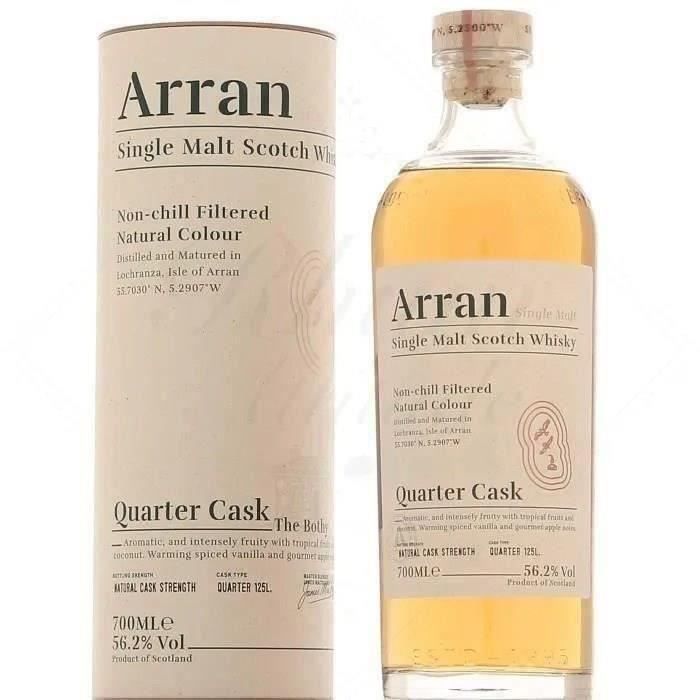 Arran - Quarter Cask -avec etui- The Bothy - Single Malt Scotch Whisky - 56,2% Vol. - 70 cl