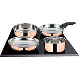 Batterie de cuisine 6 pieces - ARTHUR MARTIN - AM516GT -  3 couches triple action - Tous feux dont induction