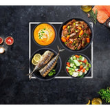 Arthur Martin AM1502 Batterie de cuisine 15 pieces - poignÈe amovible effet bois - tous feux dont induction