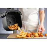 Friteuse sans huile ñ ARTHUR MARTIN - Airfryer 5 L- 1400 W - Ecran tactile - 7 prÈ-rÈglages de cuisson - Noir