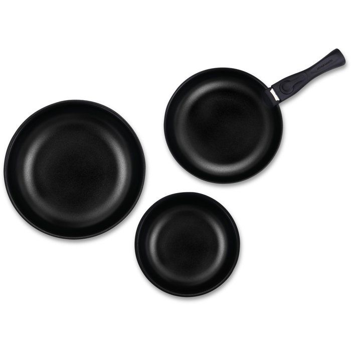 Batterie de cuisine - Tous feux dont induction - ARTHUR MARTIN - AM2991 - Aluminium revetement anti-adhésif - 10 pieces - Prune