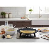 Crepiere grand chef - ARTHUR MARTIN - AM7248 - Ř28 cm - Inox 18/10 - Revetement céramique - Tous feux dont induction
