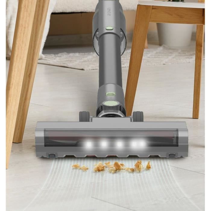 Aspirateur Balai avec base de vidange - ARTHUR MARTIN - AMAB148  200 W  40 min d'autonomie  80 AW - Gris