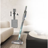 Aspirateur Balai avec base de vidange - ARTHUR MARTIN - AMAB148 – 200 W – 40 min d'autonomie – 80 AW - Gris