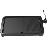 Plancha Grill électrique - ARTHUR MARTIN - AMPL204 - 2000 W - Double zone - Plaque anti-adhésive - Thermostat réglable - Noir
