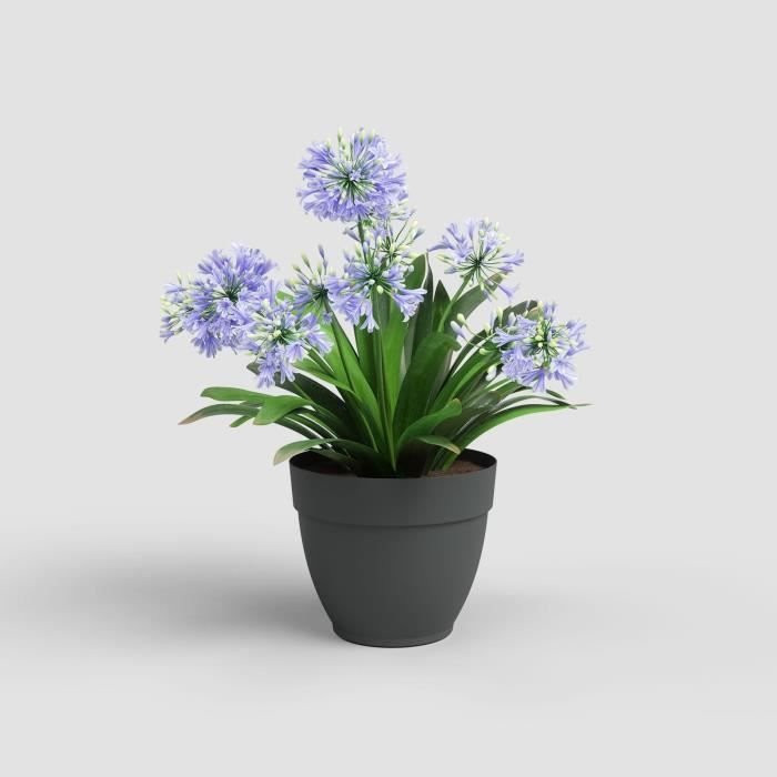 ARTEVASI Pot de fleurs CAPRI CAMPANA - Résistant au gel - Anthracite - 30 x 30 x H 25,2 cm