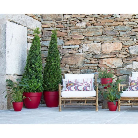 ARTEVASI Pot de fleurs CAPRI CAMPANA - Résistant au gel - Anthracite - 30 x 30 x H 25,2 cm