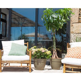 ARTEVASI pot de fleurs CAPRI CAMPANA - Résistant au gel - Anthacite - 35 x 35 x H 29,4 cm