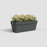 ARTEVASI Kit balcon Jardiniere CAPRI RE 50cm anthracite - 50,2 x 28,5 x h20 cm - 1,45L