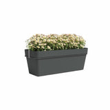 ARTEVASI - Kit balcon Jardiniere capri re 50cm v2 anthracite 50,2 x 28,5 x h20 cm - 1,45l