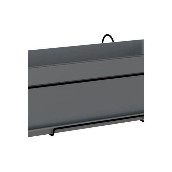 ARTEVASI - Kit Jardiniere capri 50cm v2 anthracite 50,2 x 28,5 x h20,7 cm - 1,54l