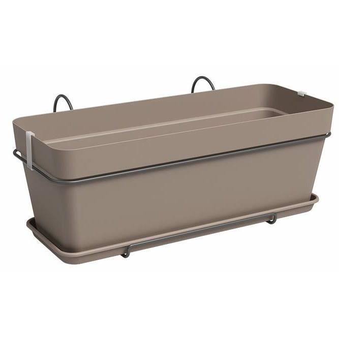 Planter Kit - Plastic - Taupe - Rectangular - L50.2 x D28.5 x H20.7cm - ARTEVASI