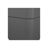 ARTEVASI Pot de fleurs carré CAPRI CAMPANA - Plastique - Anthracite - L 36,5 x P 33,5 H 36,5 cm