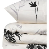Parure de lit - 1 housse de couette 220 x 240 cm + 2 taies d'oreiller 60 x 60 cm - 65% coton, 35% polyester - Beige