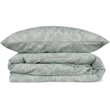 Parure de lit - 1 housse de couette 220 x 240 cm + 2 taies d'oreiller 60 x 60 cm - 65% coton, 35% polyester - Vert