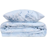 Parure de lit - 1 housse de couette 220 x 240 cm + 2 taies d'oreiller 60 x 60 cm - 100% coton renforcé - Bleu