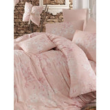 Parure de lit - 1 housse de couette 220 x 240 cm + 2 taies d'oreiller 60 x 60 cm - 100% coton renforcé - Rose