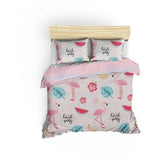 Parure de lit - 1 housse de couette 220 x 240 cm + 2 taies d'oreiller 60 x 60 cm - 65% coton, 35% polyester - Blanc
