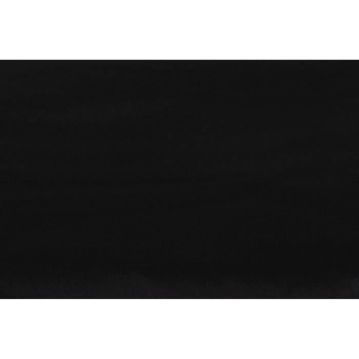 Parure de lit - 1 housse de couette 220 x 240 cm + 2 taies d'oreiller 60 x 60 cm - 100% coton renforcé - Noir