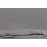 Parure de lit - 1 housse de couette 220 x 240 cm + 2 taies d'oreiller 60 x 60 cm - 100% coton renforcé - Gris