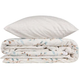 Parure de lit - 1 housse de couette 220 x 240 cm + 2 taies d'oreiller 60 x 60 cm - 100% coton renforcé - Menthe