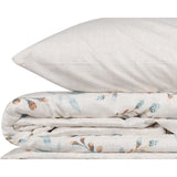 Parure de lit - 1 housse de couette 220 x 240 cm + 2 taies d'oreiller 60 x 60 cm - 100% coton renforcé - Menthe